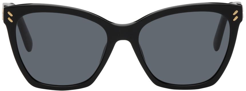 Stella McCartney Black Square Cat-Eye Sunglasses