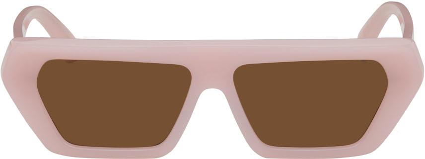 Stella McCartney White Cut-Eye Fashion Sunglasses