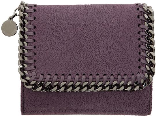 Stella McCartney Purple Small Falabella Flap Wallet