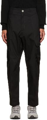 Stone Island Shadow Project Black Patch Cargo Pants