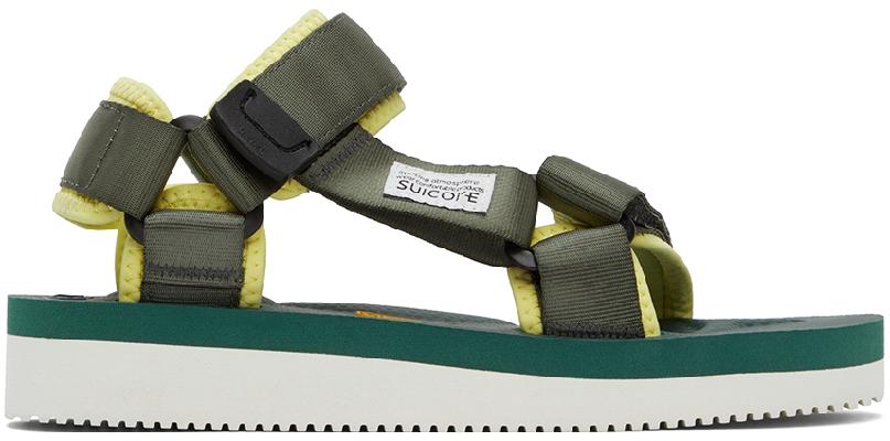 Suicoke Green DEPA-V2 Sandals