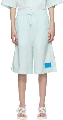 Sunnei Blue Cotton Shorts