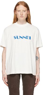 Sunnei Off-White Cotton T-Shirt