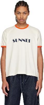 Sunnei Off-White Cotton T-Shirt