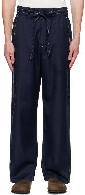 Sunnei Blue Polyester Lounge Pants