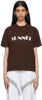 Sunnei SSENSE Exclusive Brown T-Shirt