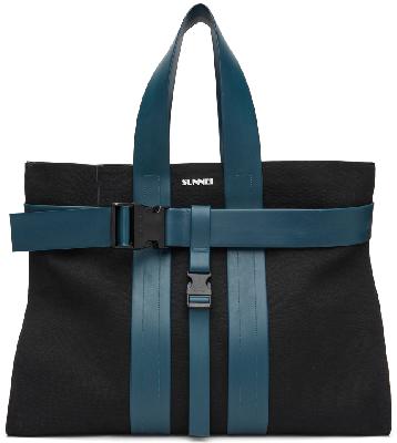 Sunnei Black Parallelpipedo Messenger Bag
