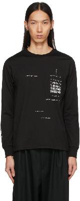 TAKAHIROMIYASHITA TheSoloist. Long Sleeve Geometric Morse Code T--Shirt