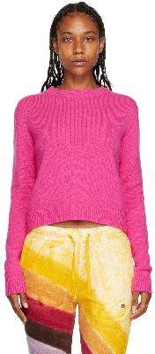 The Elder Statesman Pink Cashmere Sweater