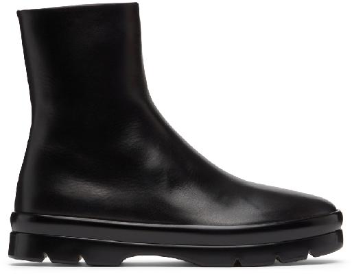 The Row Black Billie Ankle Boots