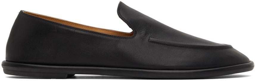 The Row Black Canal Loafers