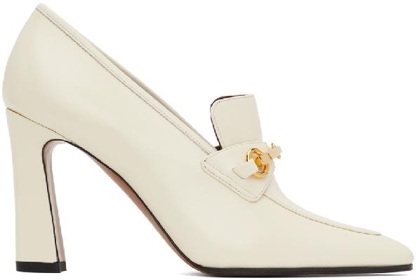 The Row White Lady Loafers