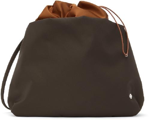 The Row Brown XL Bourse Pouch