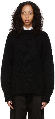 The Row Black Wool Sweater