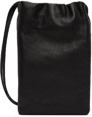 The Row Black Bourse Phone Case Bag