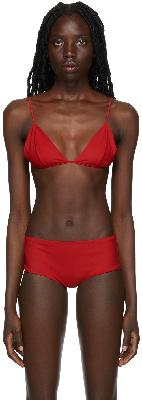 The Row Red Fotini Bikini Top