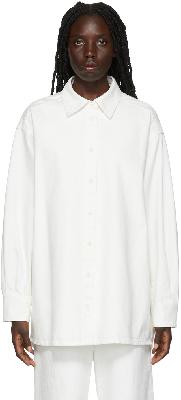 The Row White Frannie Denim Shirt