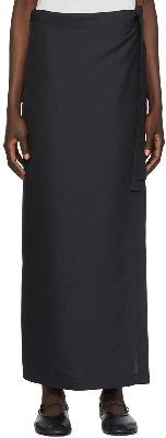 The Row SSENSE Exclusive Black Olina Maxi Skirt