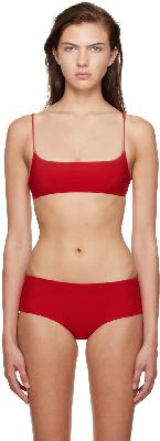 The Row Red Flori Bikini Top