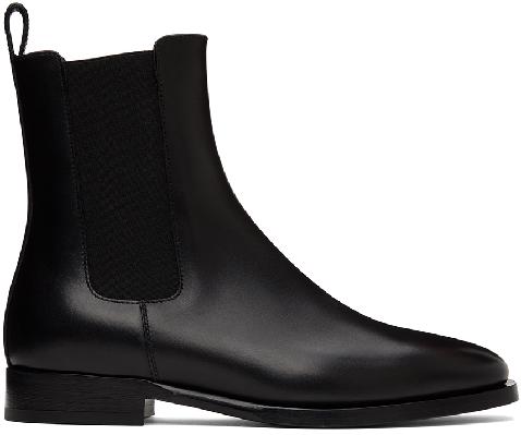 The Row Black Grunge Boots