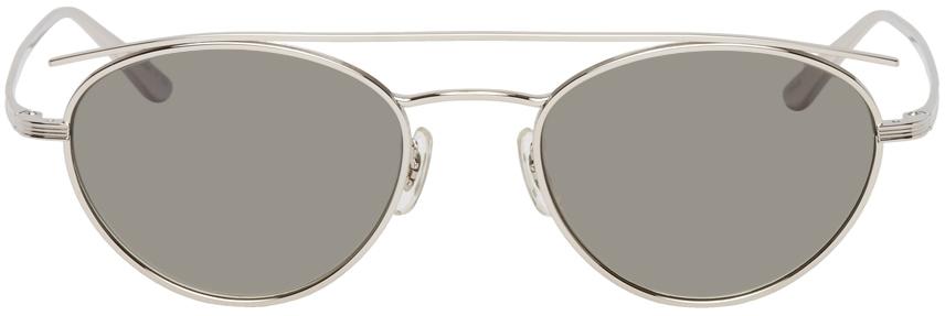 The Row Silver Oliver Peoples Edition Hightree Sunglasses