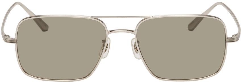 The Row Silver Oliver Peoples Edition Victory LA Sunglasses