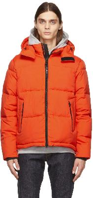 The Very Warm Orange Hooded Puffer Jacket