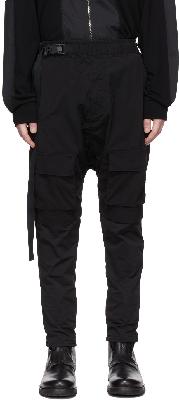 The Viridi-anne Black Polyester Cargo Pants