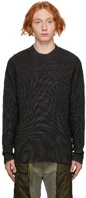 The Viridi-anne Black Knit Spray Pigment Sweater