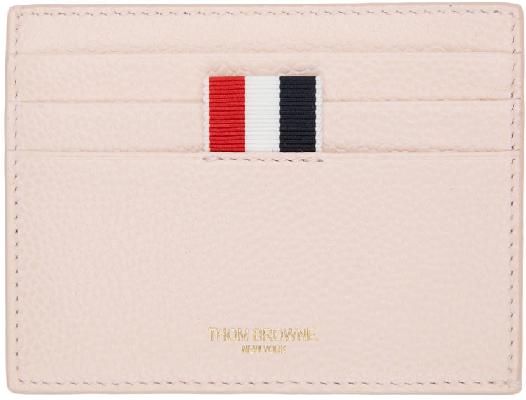 Thom Browne Pink 4-Bar Card Holder