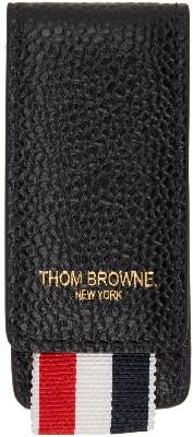 Thom Browne Black Pebble Grain Money Clip