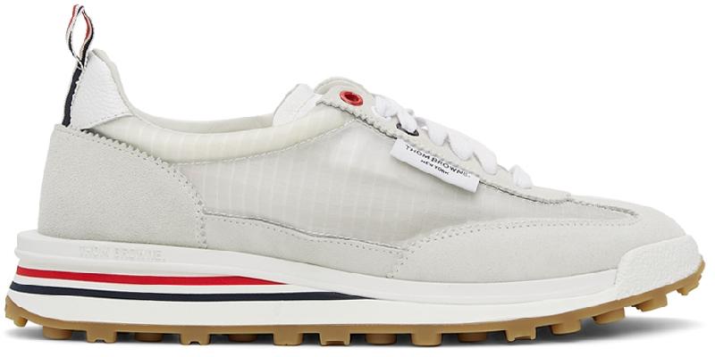 Thom Browne White Unlined Tech Runner Sneakers