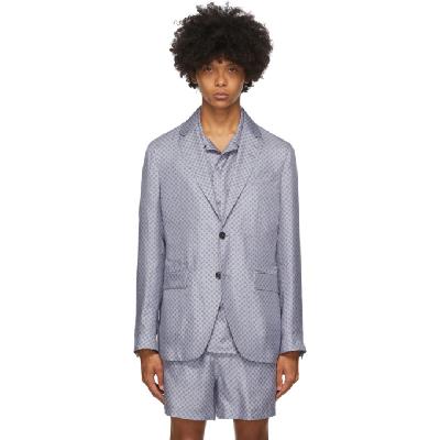 Tiger of Sweden SSENSE Exclusive Blue Giacca AMF Blazer