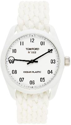 TOM FORD White No.002 Ocean Plastic Sport Watch
