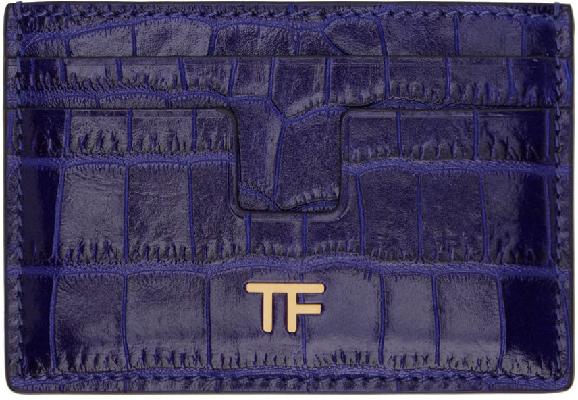 TOM FORD Purple T Line Classic Card Holder