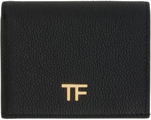 TOM FORD Black Mini Leather Wallet