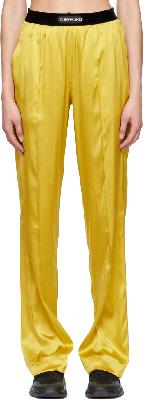 TOM FORD Yellow Silk Lounge Pants