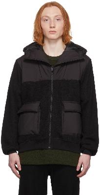 Undercover Black Hooded Fleece Jacket