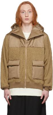 Undercover Beige Hooded Fleece Jacket