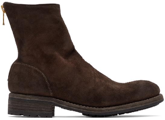 Undercover Brown Guidi Edition Horse Zip Boots