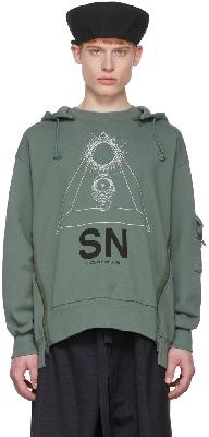 Undercover Green Cotton Hoodie