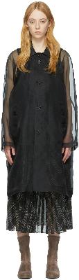 Undercover Black Silk Coat