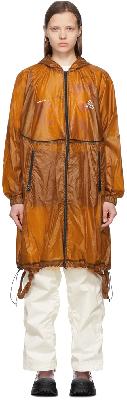 Undercover Brown Nylon Coat