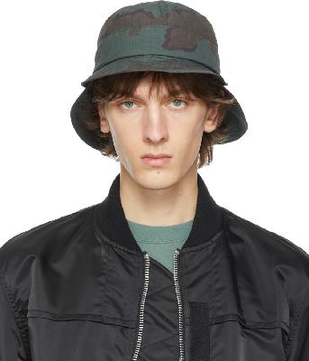 Undercover Green Camo Double Flap hat