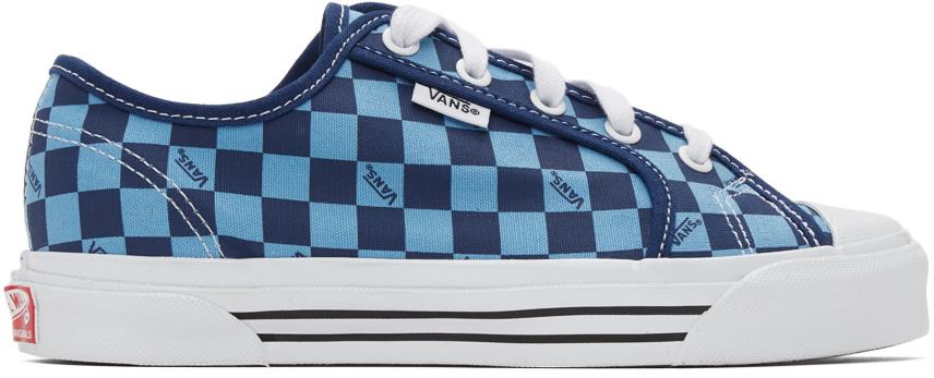 Vans Blue OG Style 23 LX Checkerboard Sneakers