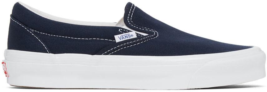 Vans Navy OG Classic Slip-On Sneakers