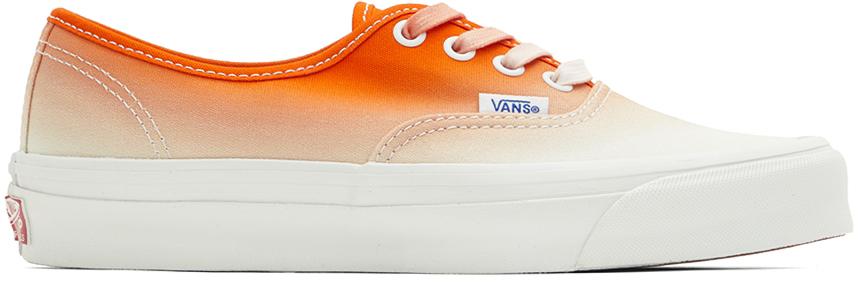 Vans Orange & White OG Authentic L Sneakers