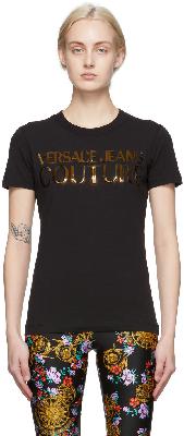 Versace Jeans Couture Black Mirror Logo T-Shirt