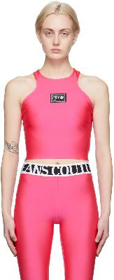 Versace Jeans Couture Pink Logo Tank Top
