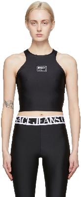 Versace Jeans Couture Black Logo Tank Top